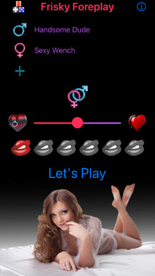 Frisky Foreplay Game Main Screen